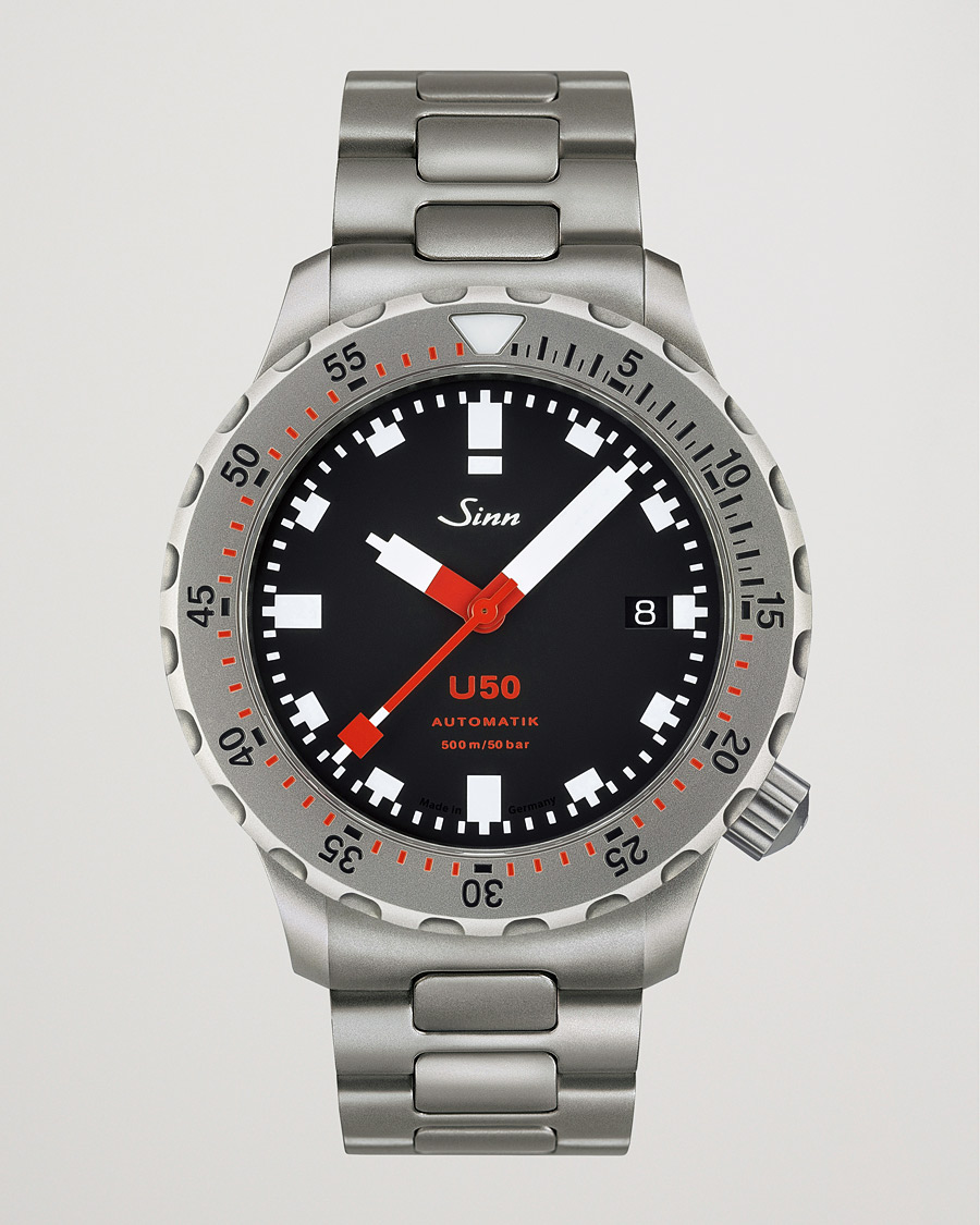 Herre | Sinn U50 Diving Watch 41mm Black Dial | Sinn | U50 Diving Watch 41mm Black Dial
