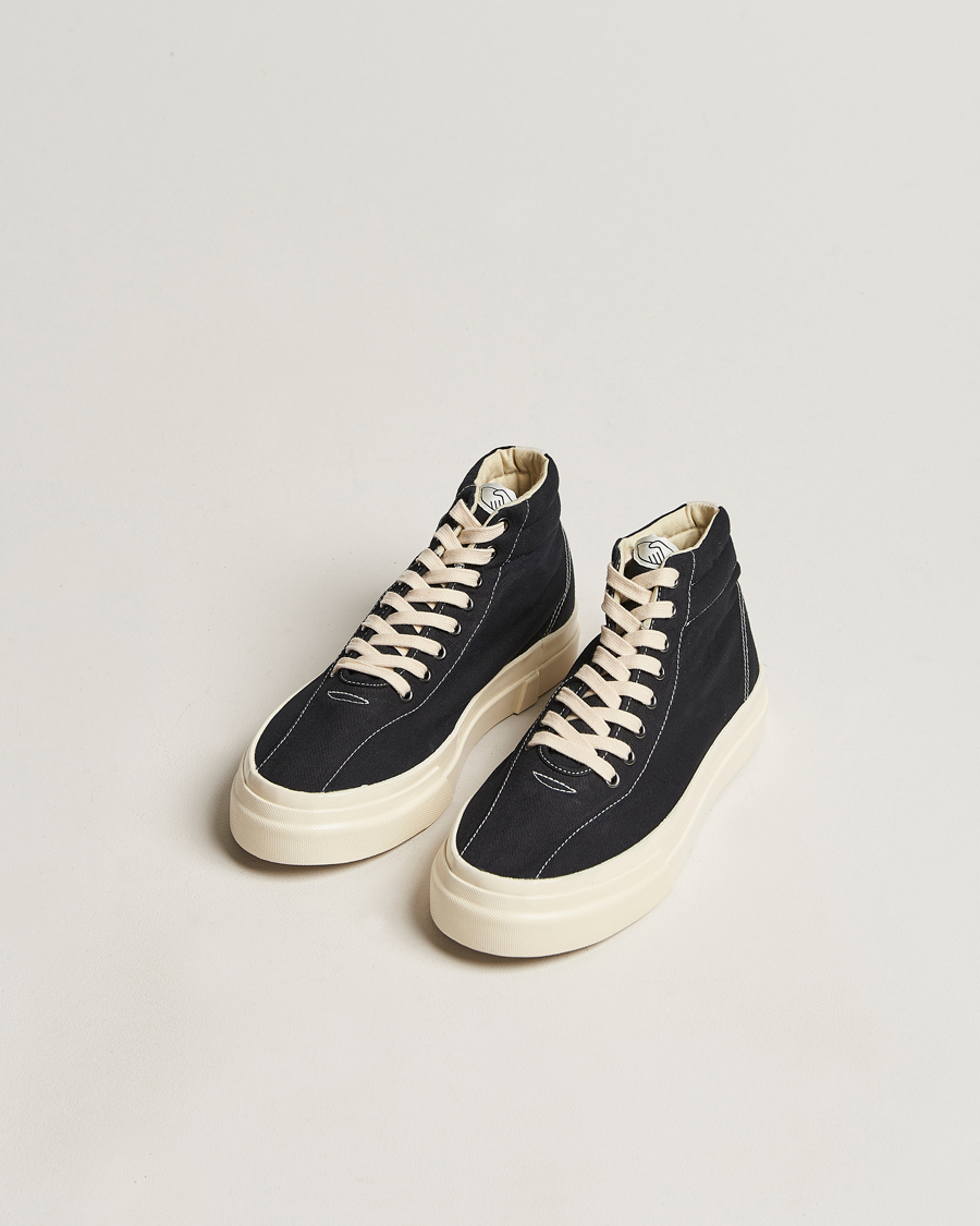 Herre | Svarte sneakers | Stepney Workers Club | Varden High Top Canvas Sneaker Black