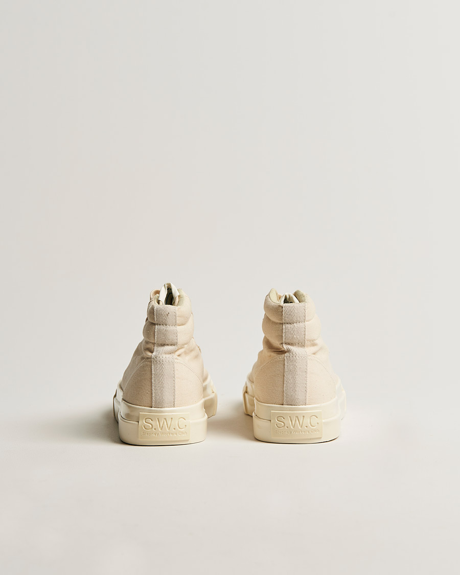 Herre | Stepney Workers Club Varden High Top Canvas Sneaker Ecru Raw | Stepney Workers Club | Varden High Top Canvas Sneaker Ecru Raw