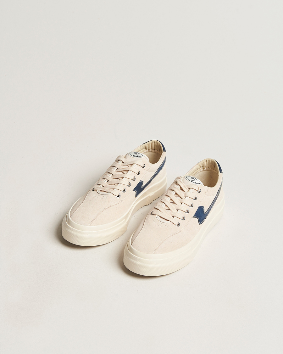 Herre |  | Stepney Workers Club | Dellow Suede Sneaker Ecru/Navy