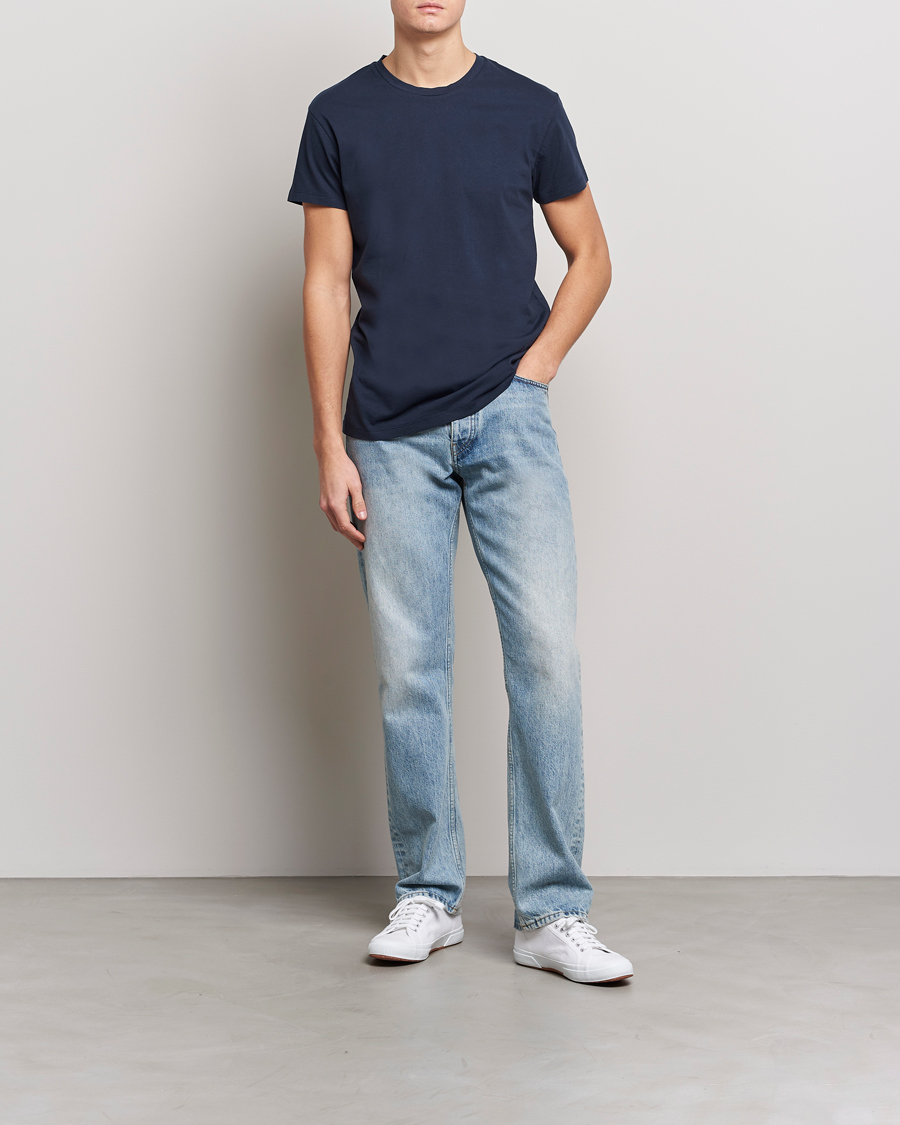 Herre | T-Shirts | Samsøe Samsøe | Kronos Crew Neck Tee Total Eclipse