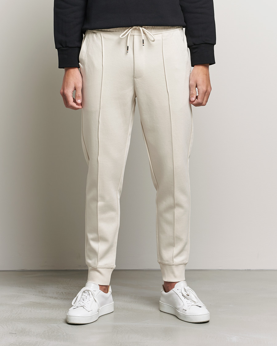 Herre | Bukser | BOSS | Tailored Schiller Jersey Trousers Open White