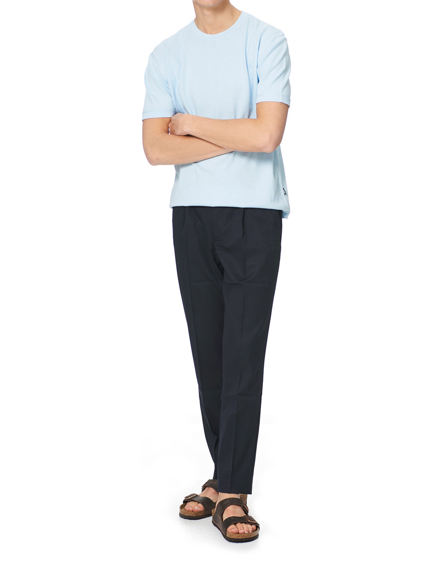 Herre | | BOSS | Tameo Cotton/Linen T-shirt Light Blue