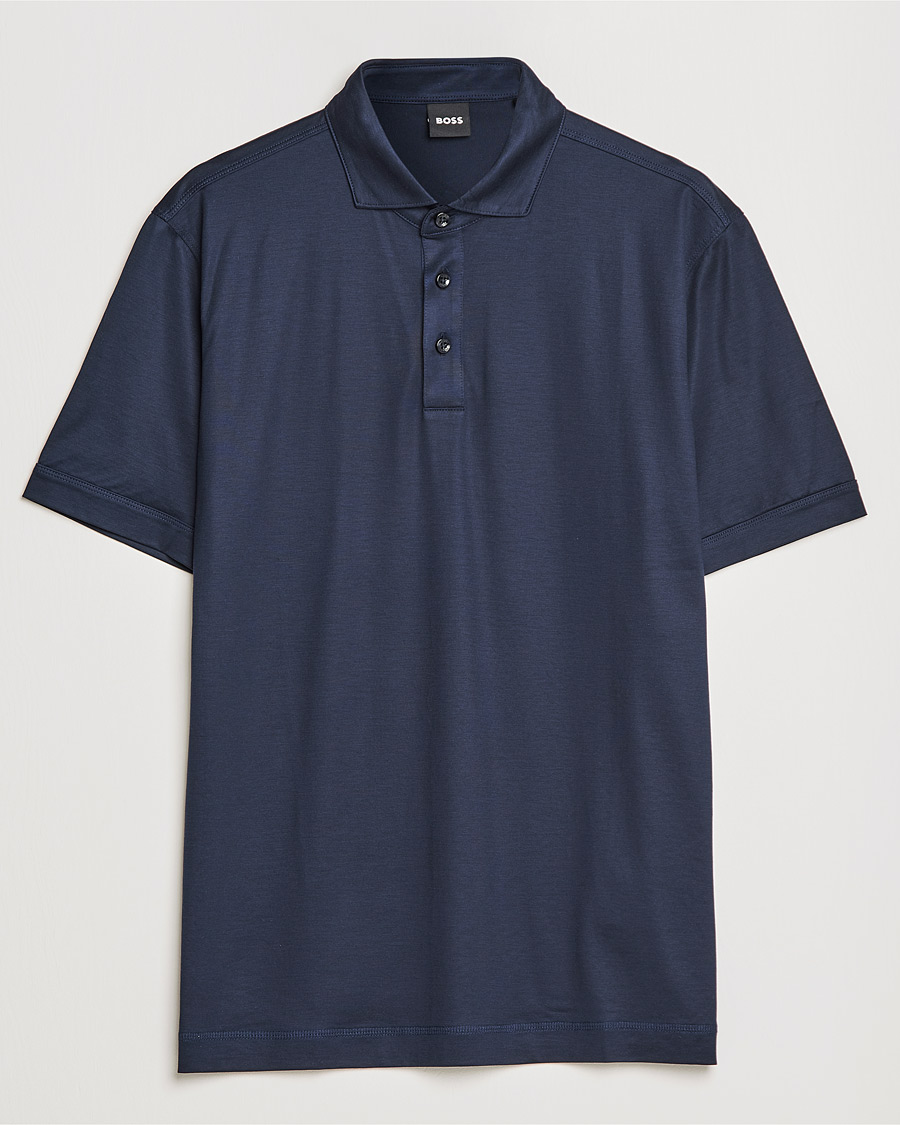 Herre | Pikéer | BOSS BLACK | Press Polo Dark Blue