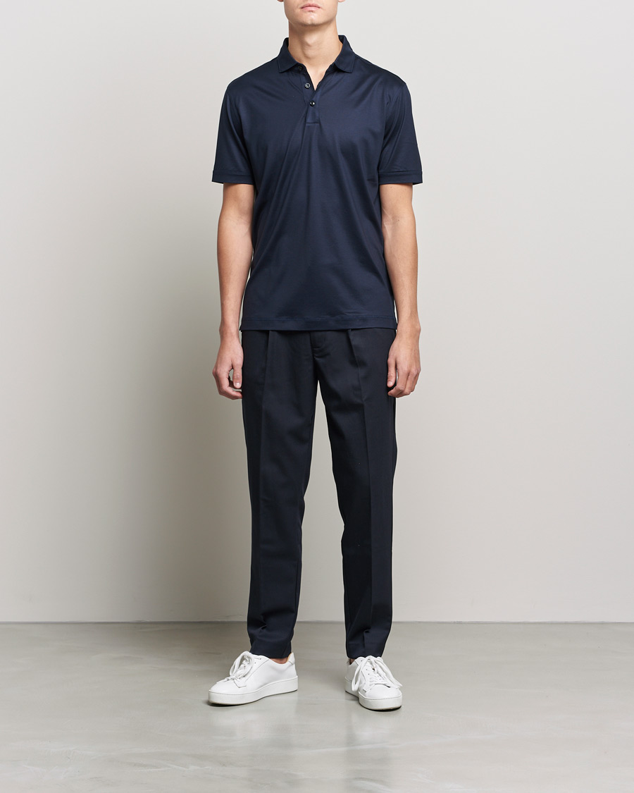 Herre | Pikéer | BOSS BLACK | Press Polo Dark Blue