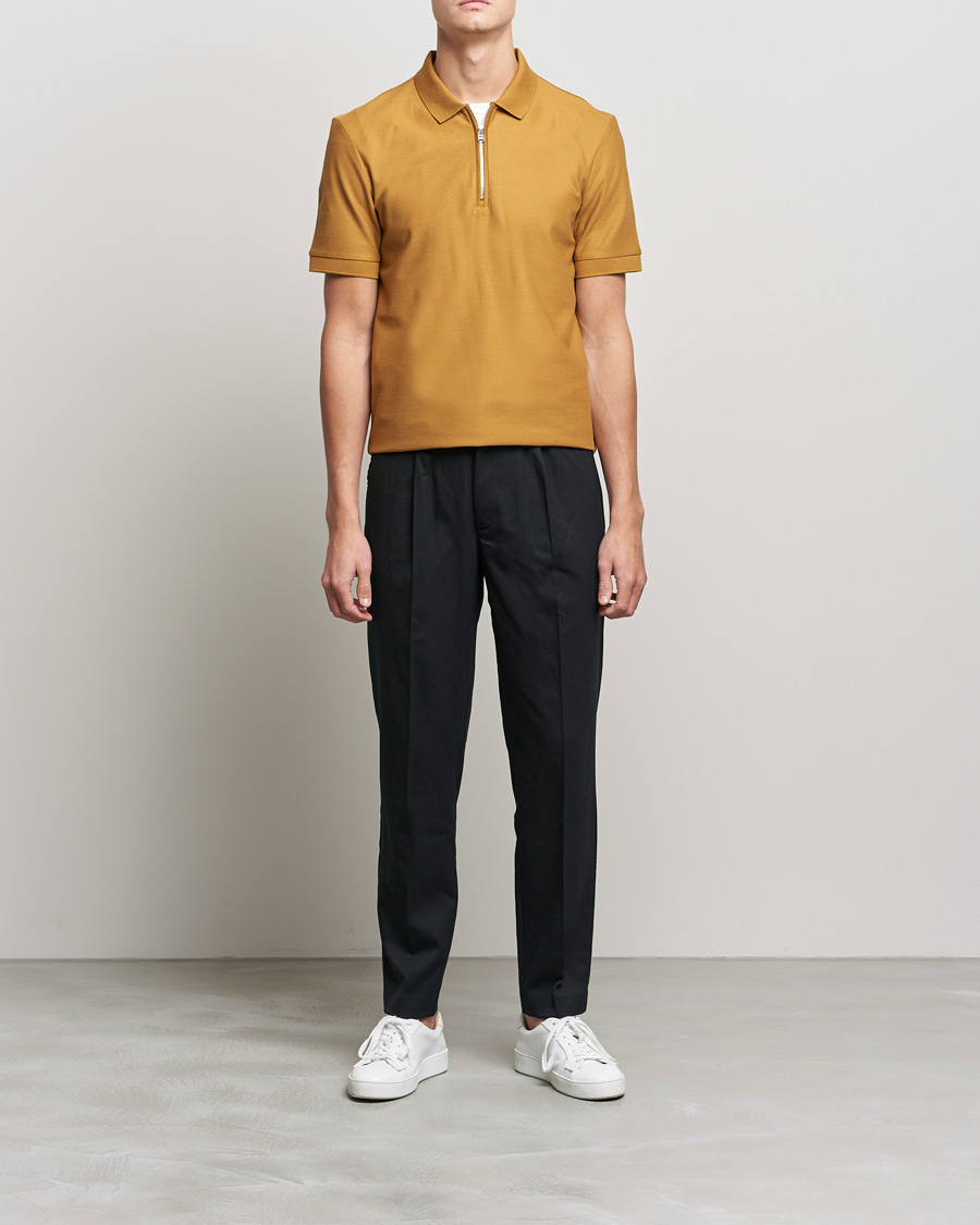 Herre | Pikéer | BOSS BLACK | Polston Half-Zip Polo Open Beige