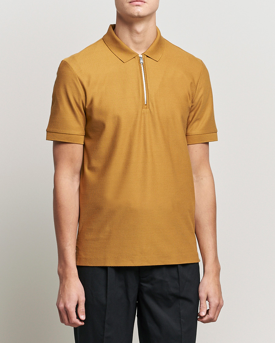 Herre | Pikéer | BOSS BLACK | Polston Half-Zip Polo Open Beige