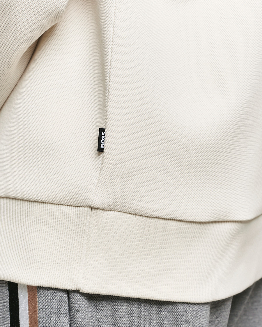 Herre | Gensere | BOSS BLACK | Stadler Logo Crew Neck Sweatshirt Open White