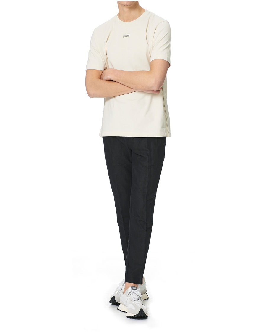 Herre | | BOSS Athleisure | Logo Crew Neck Tee Open White
