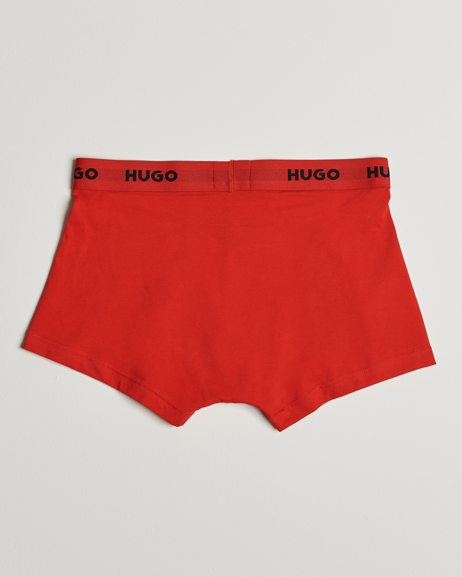 Herre | Undertøy | HUGO | 3-Pack Trunks Black/Green/Red