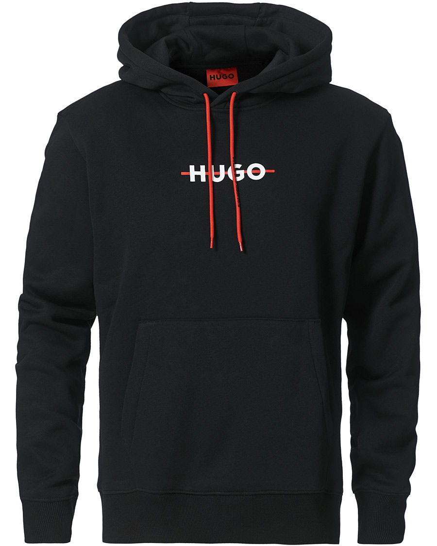 Herre | Gensere | HUGO | Daffleck Logo Hoodie Black