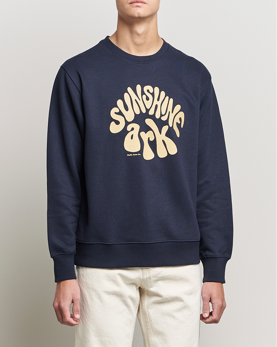 Herre | Gensere | Nudie Jeans | Frasse Sunshine Ark Sweatshirt Navy