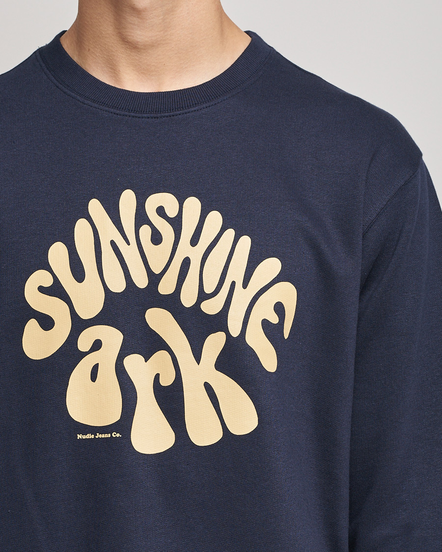Herre | Gensere | Nudie Jeans | Frasse Sunshine Ark Sweatshirt Navy