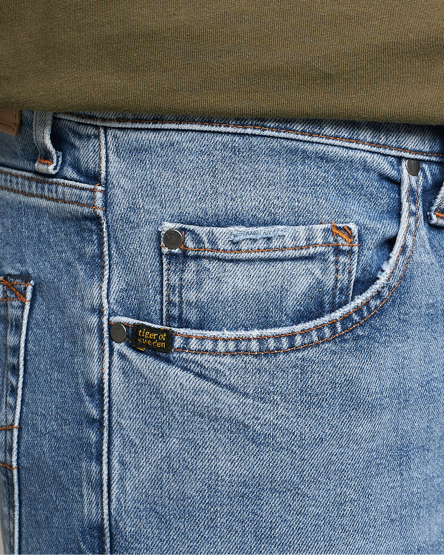 Herre | Jeans | Tiger of Sweden | Pistolero Stretch Cotton Jeans Meduim Blue