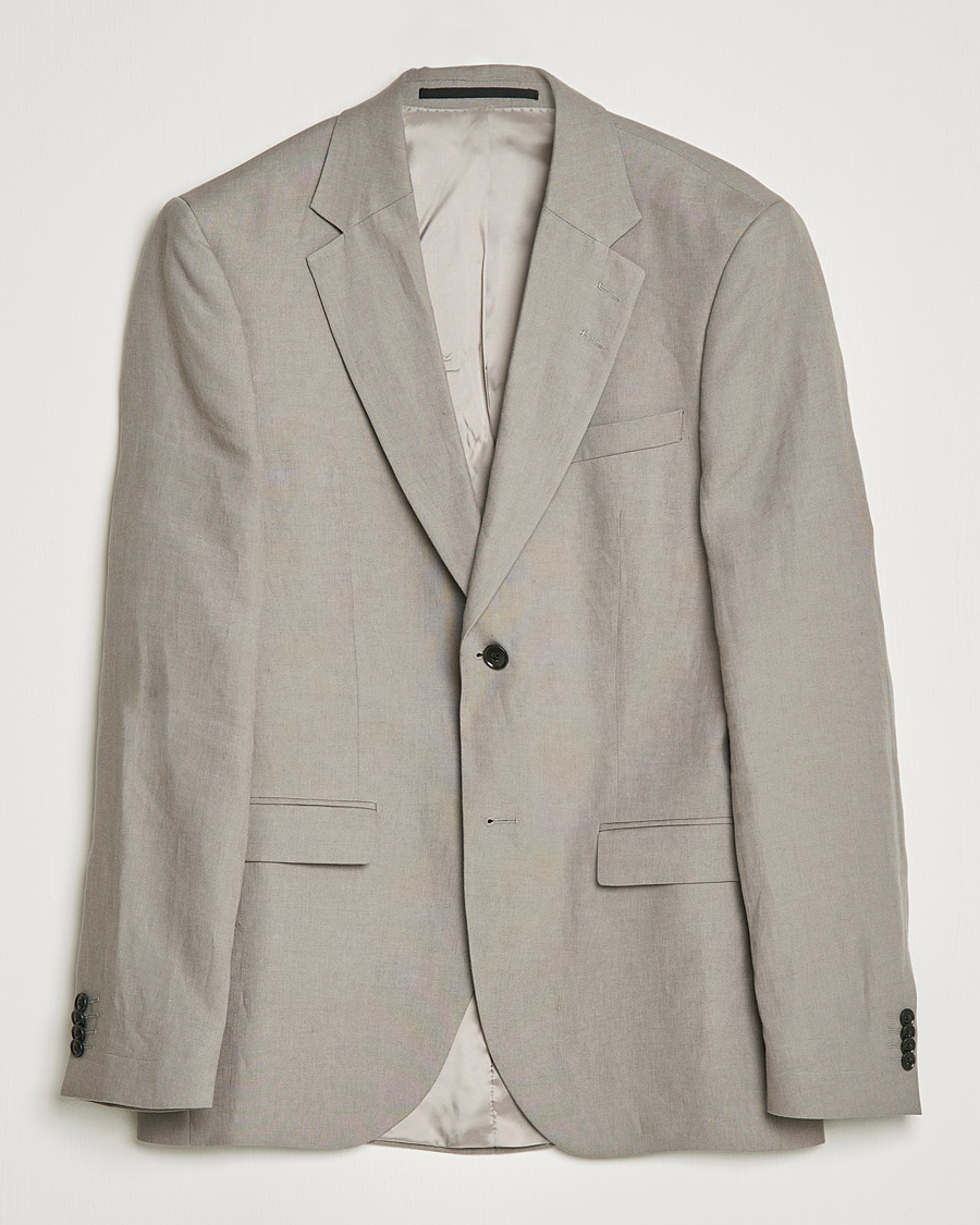 Herre | Dressjakker | Tiger of Sweden | Jamonte Linen Blazer Lead Grey