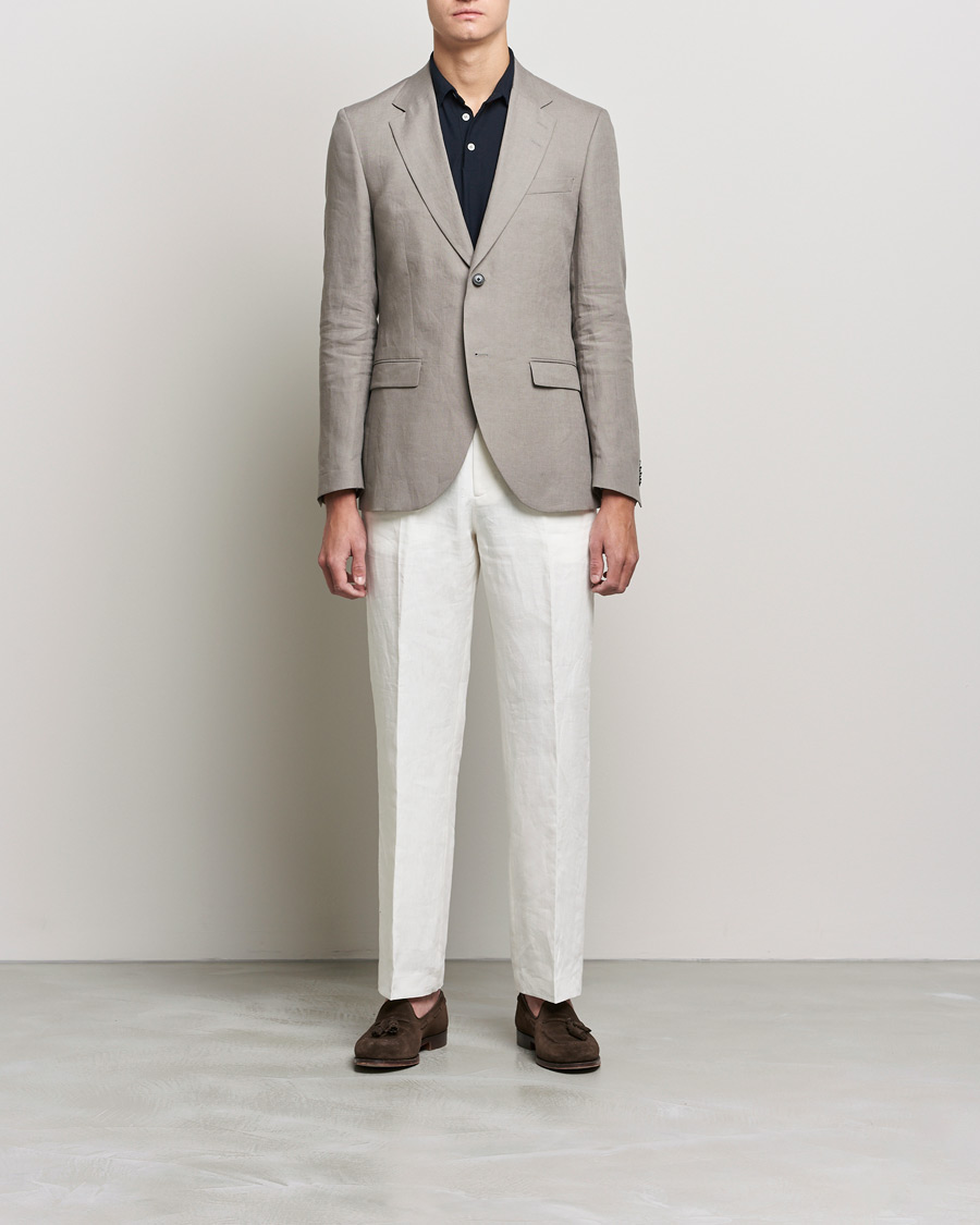 Herre | Dressjakker | Tiger of Sweden | Jamonte Linen Blazer Lead Grey
