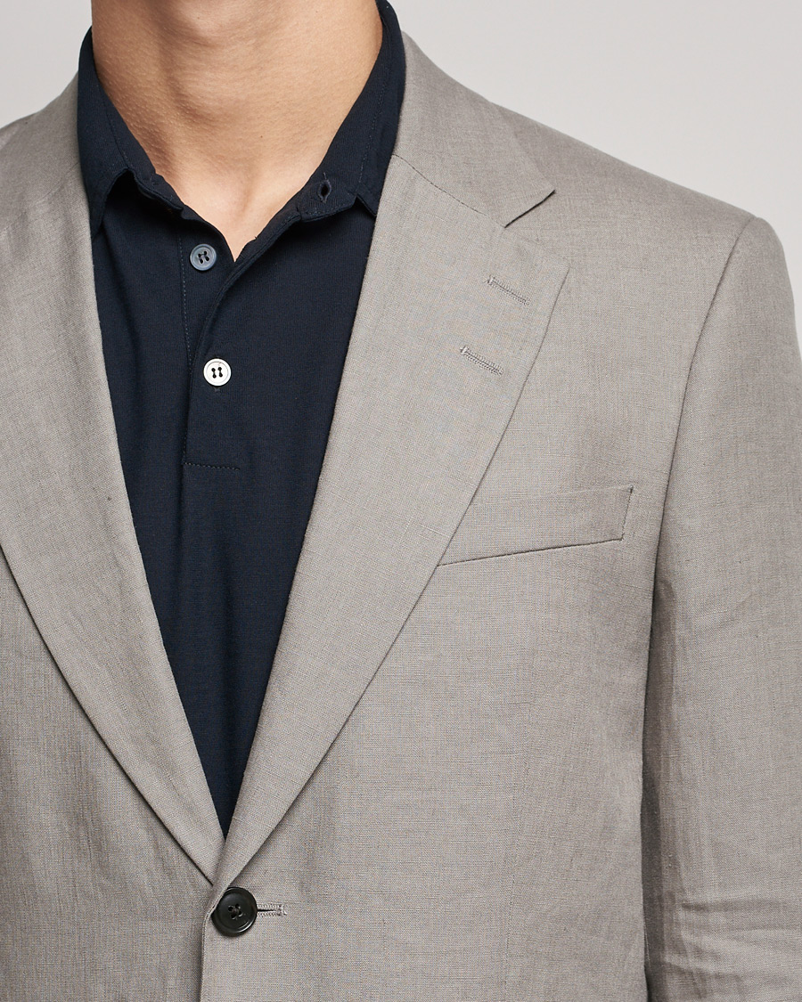 Herre | Dressjakker | Tiger of Sweden | Jamonte Linen Blazer Lead Grey