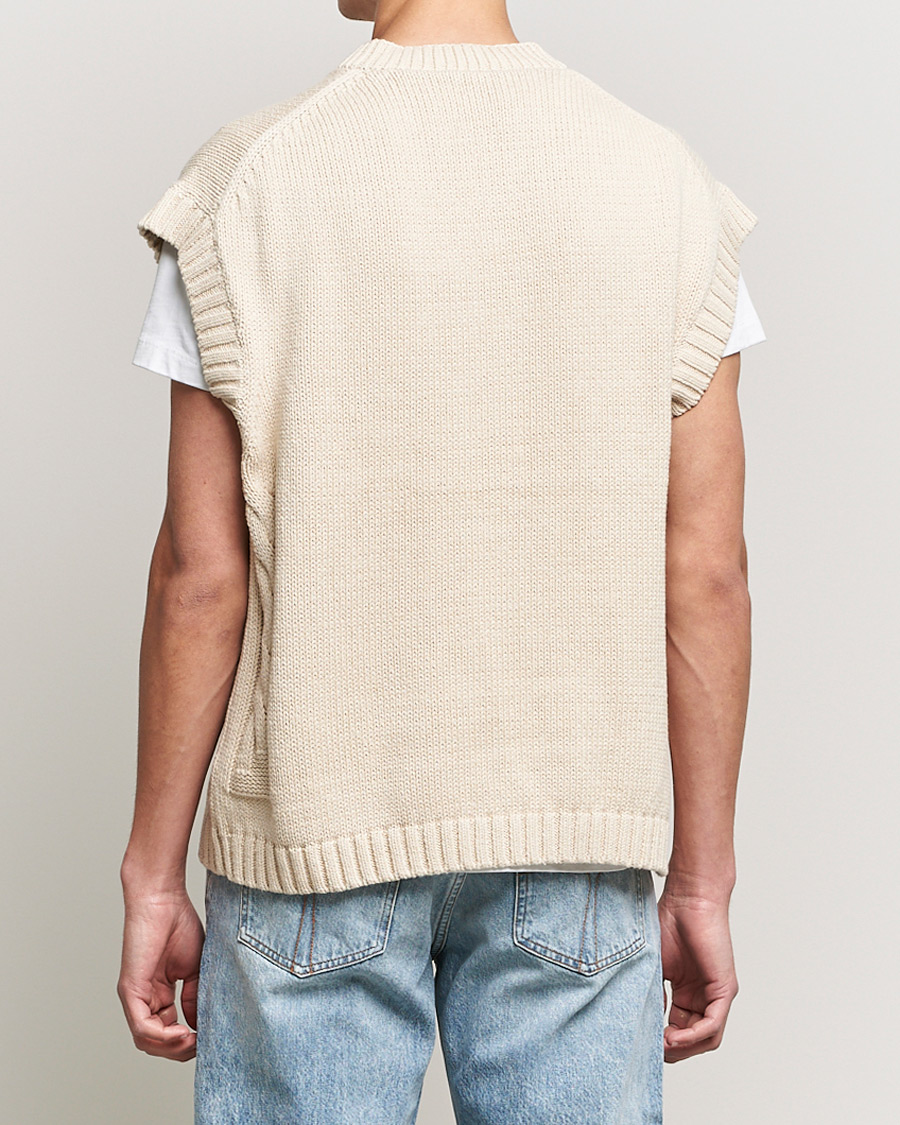 Herre | Gensere | Tiger of Sweden | Bazyly Knitted Vest Cream Snow