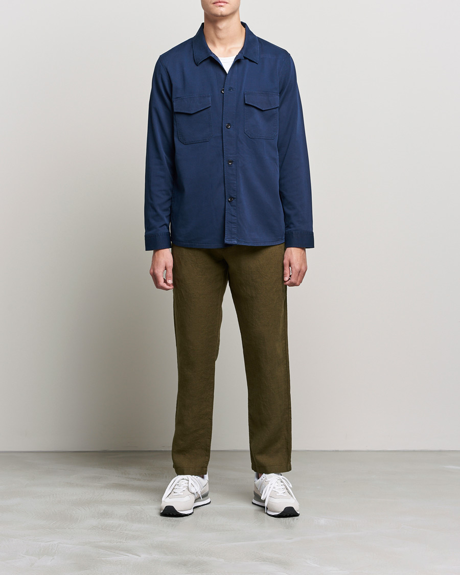 Herre | Bukser | NN07 | Karl Linen Trousers Dark Olive