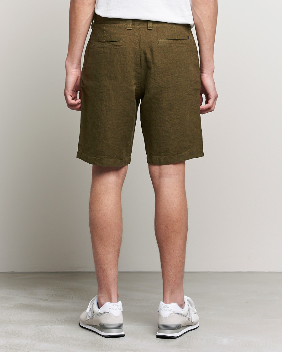 Herre | Shorts | NN07 | Crown Linen Shorts Dark Olive