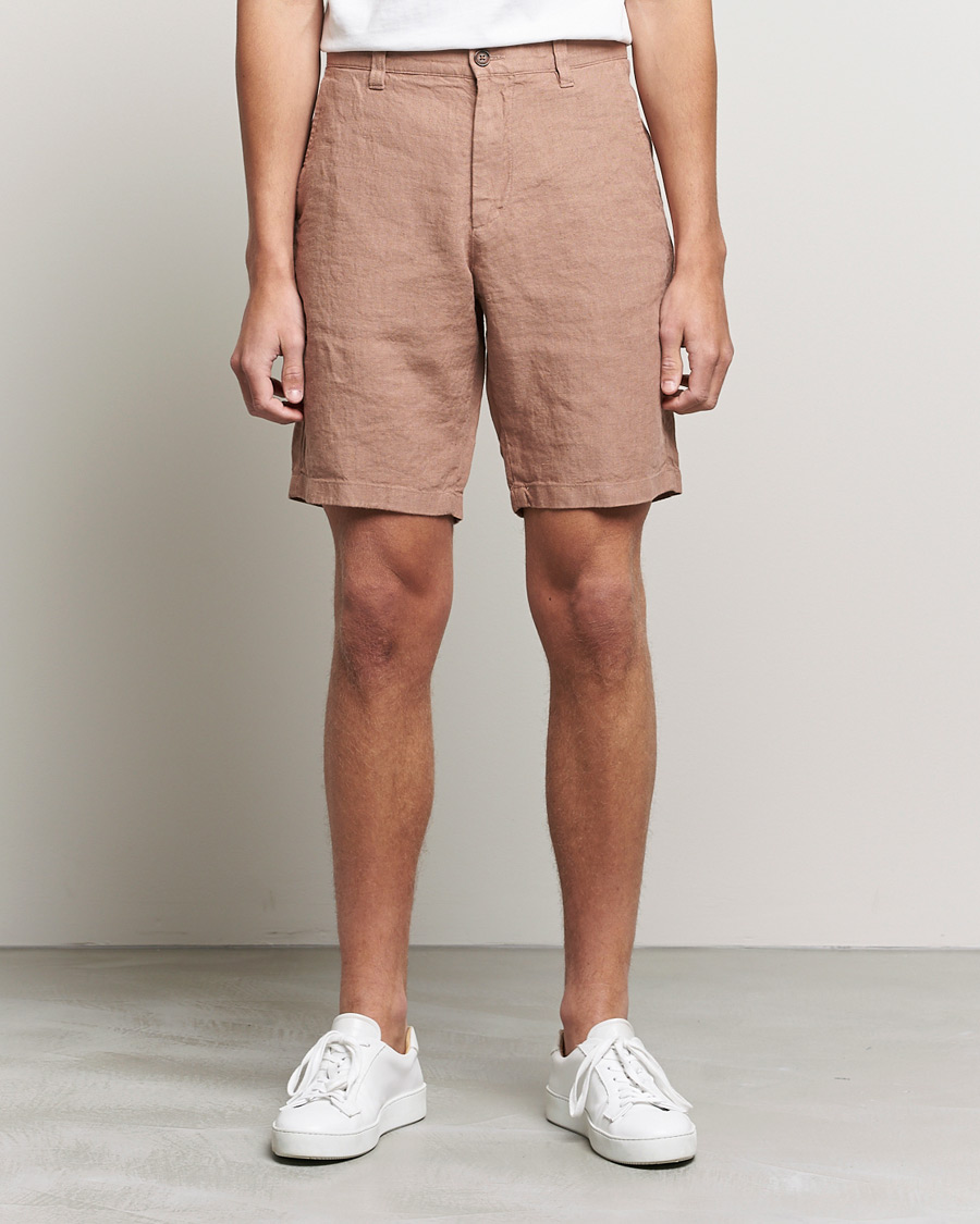 Herre | Shorts | NN07 | Crown Linen Shorts Nougat