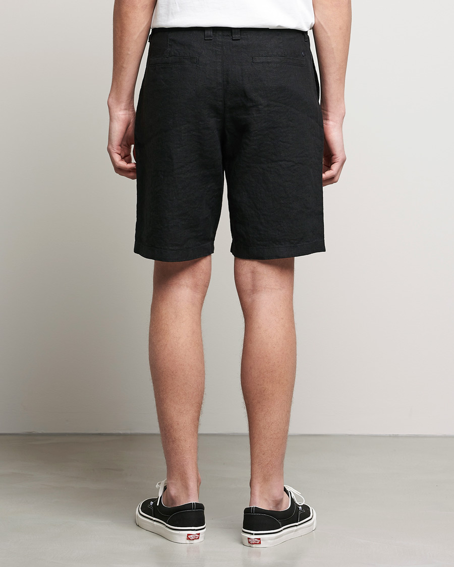Herre | Shorts | NN07 | Crown Linen Shorts Black
