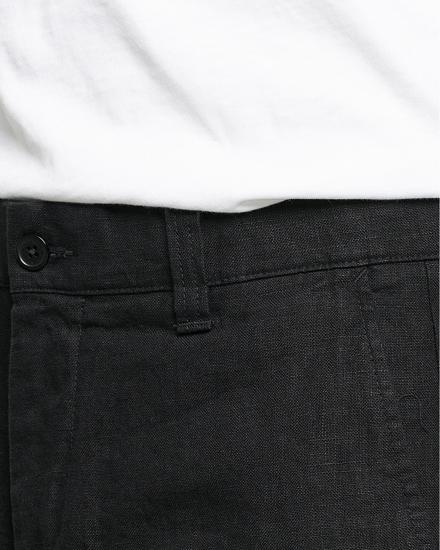 Herre | Shorts | NN07 | Crown Linen Shorts Black