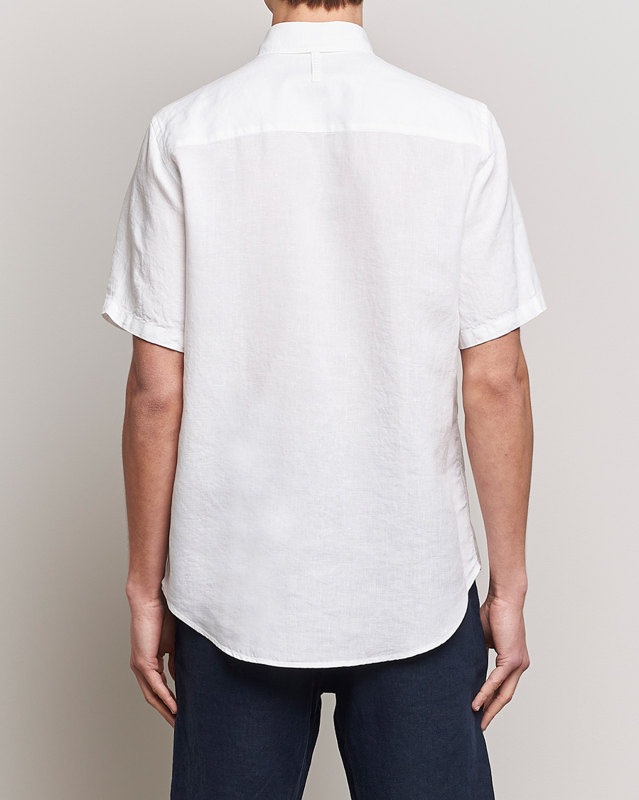 Herre | Skjorter | NN07 | Arne Linen Short Sleeve Shirt White