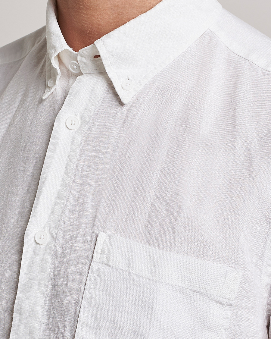 Herre | Skjorter | NN07 | Arne Linen Short Sleeve Shirt White