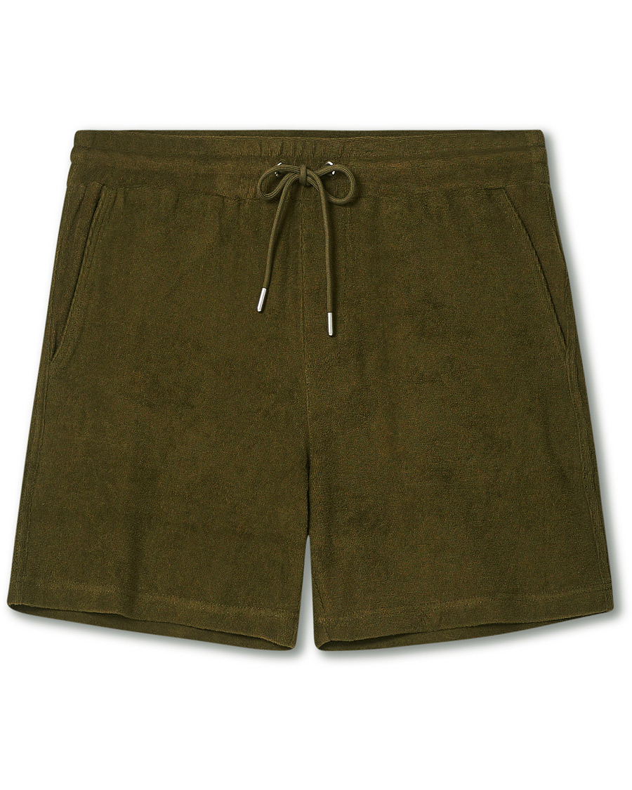 Herre | Shorts | NN07 | Cameron Terry Shorts Dark Olive
