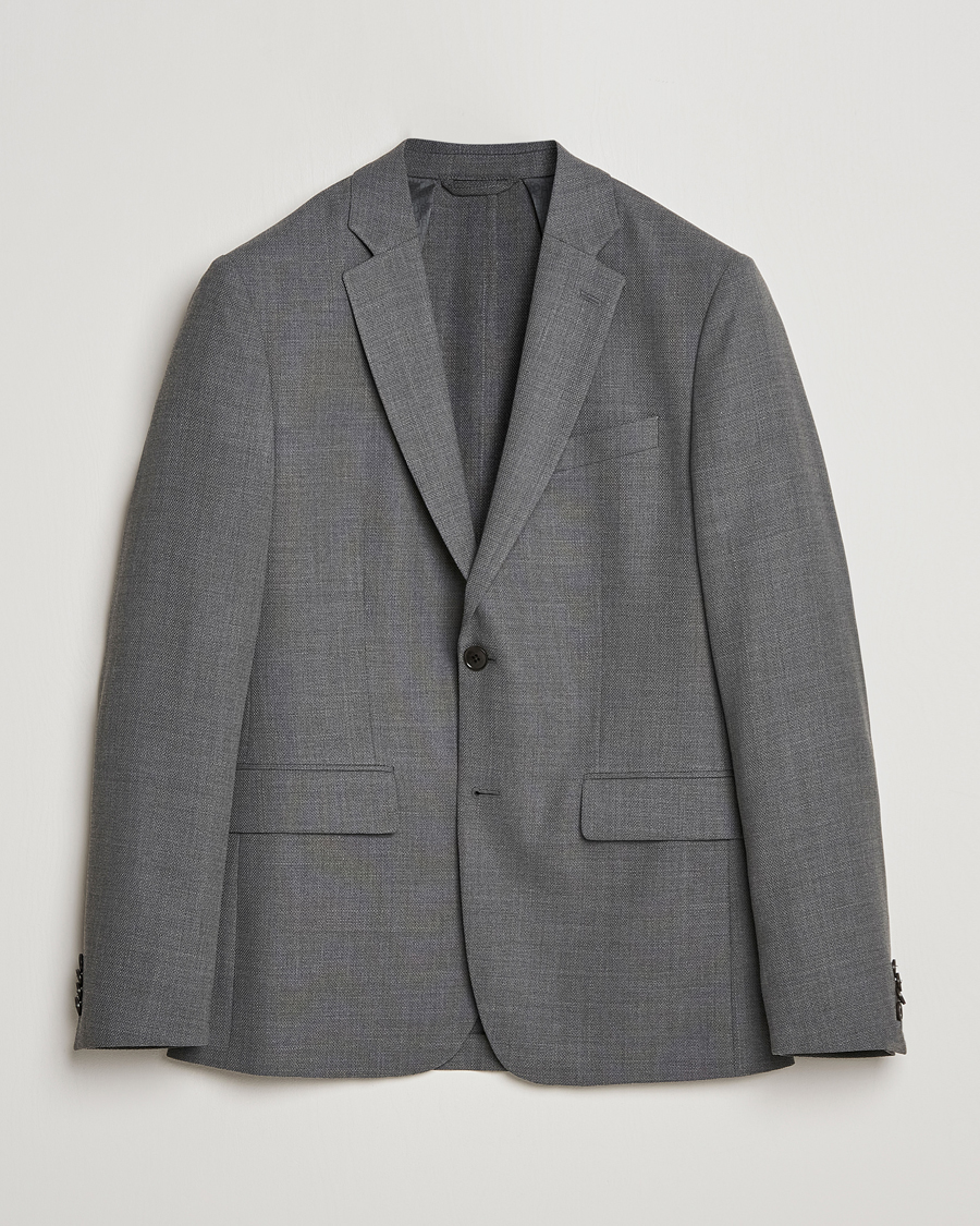 Herre | | J.Lindeberg | Hopper Active Hopsack Blazer Grey Melange