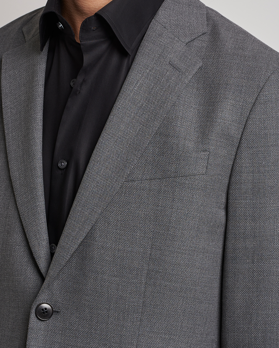 Herre | Dressjakker | J.Lindeberg | Hopper Active Hopsack Blazer Grey Melange