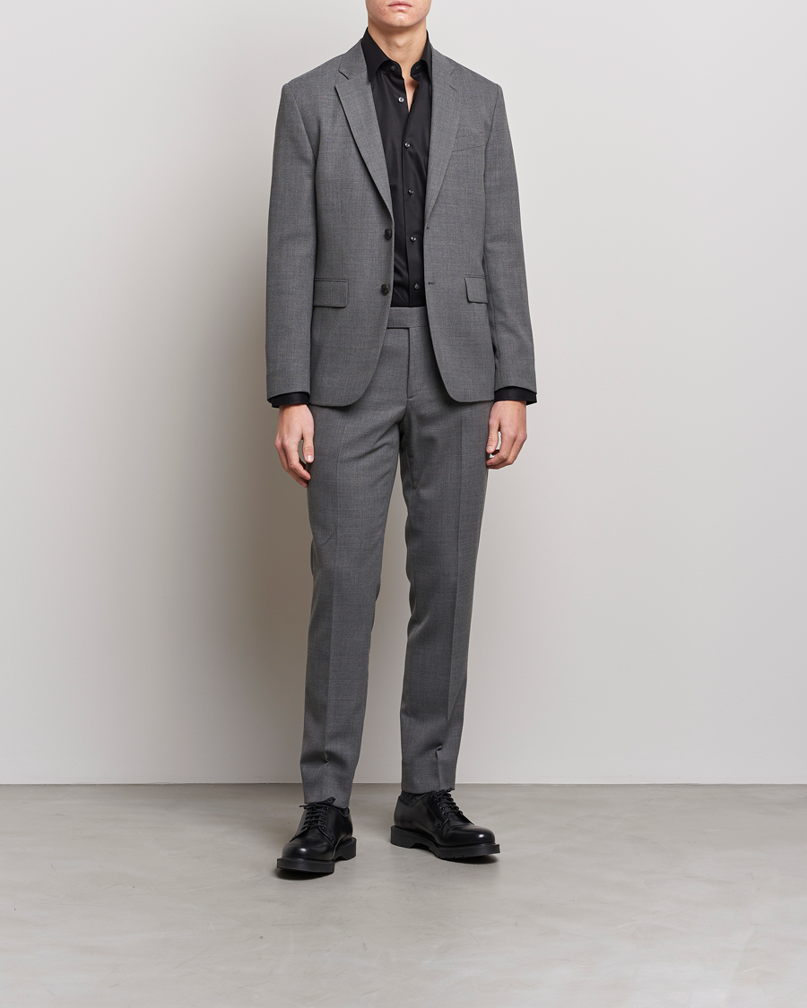 Herre | Bukser | J.Lindeberg | Grant Active Hopsack Pants Grey Melange
