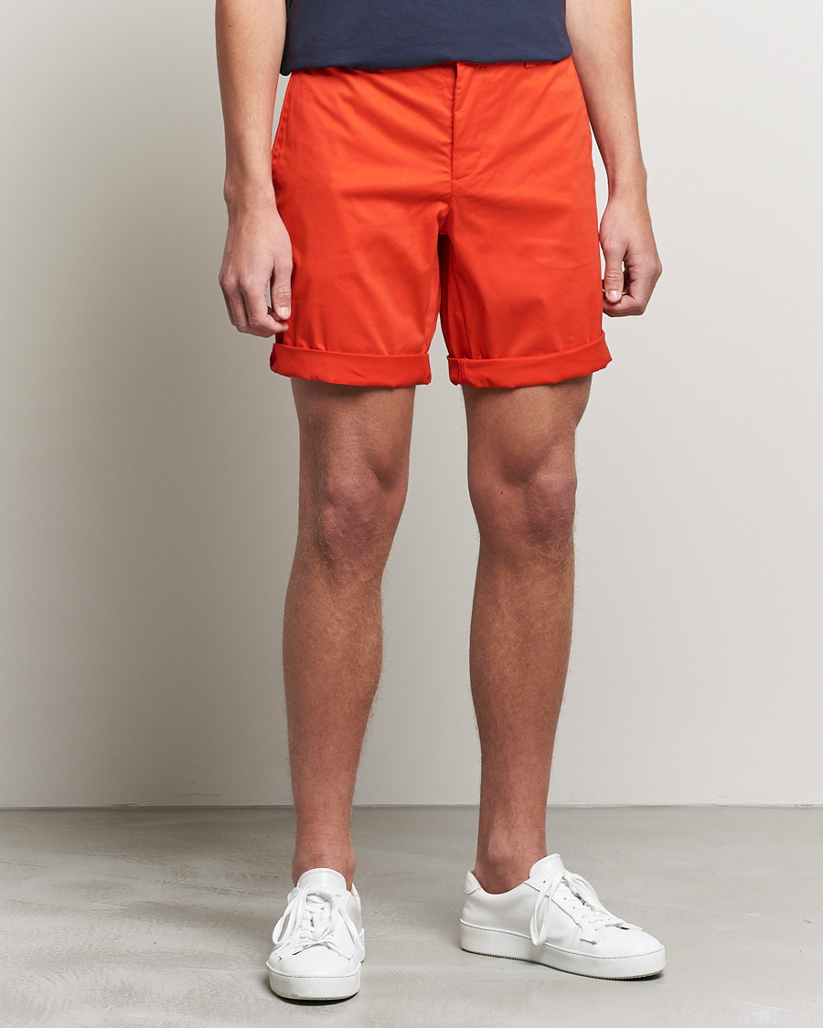 Herre | Shorts | J.Lindeberg | Nathan Super Satin Shorts Flame Scarlet