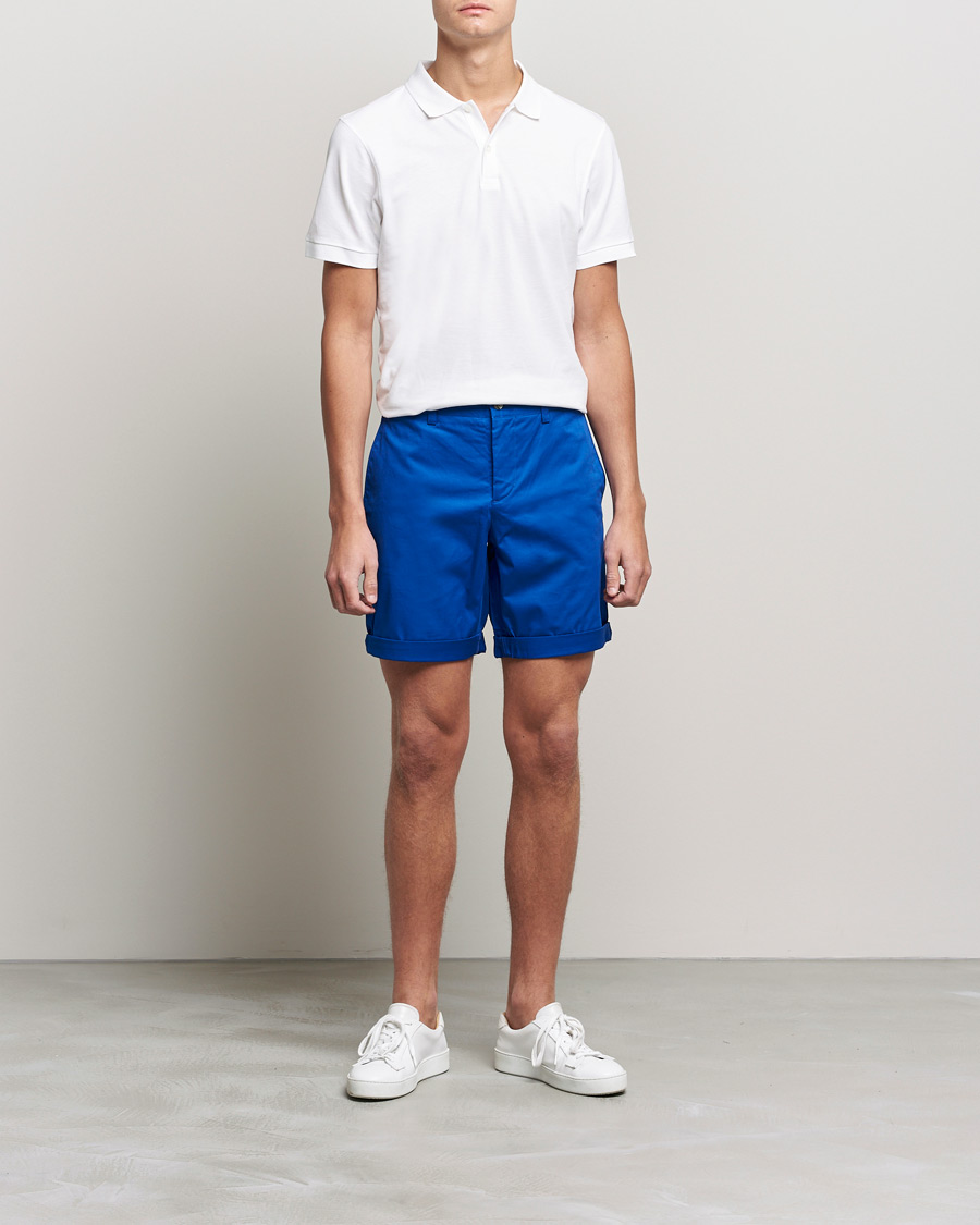 Herre | Shorts | J.Lindeberg | Nathan Super Satin Shorts Royal Blue