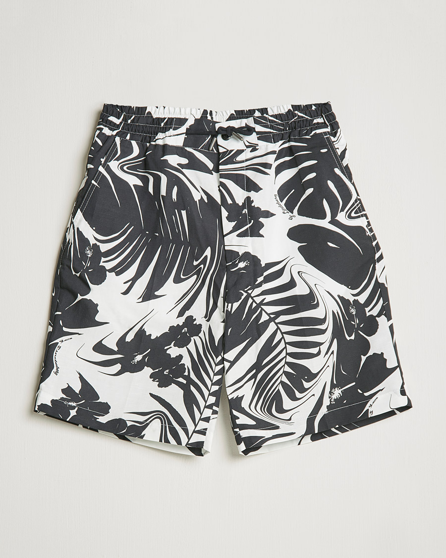 Herre | Shorts | J.Lindeberg | Earl Hibiscus Print Shorts Black/White
