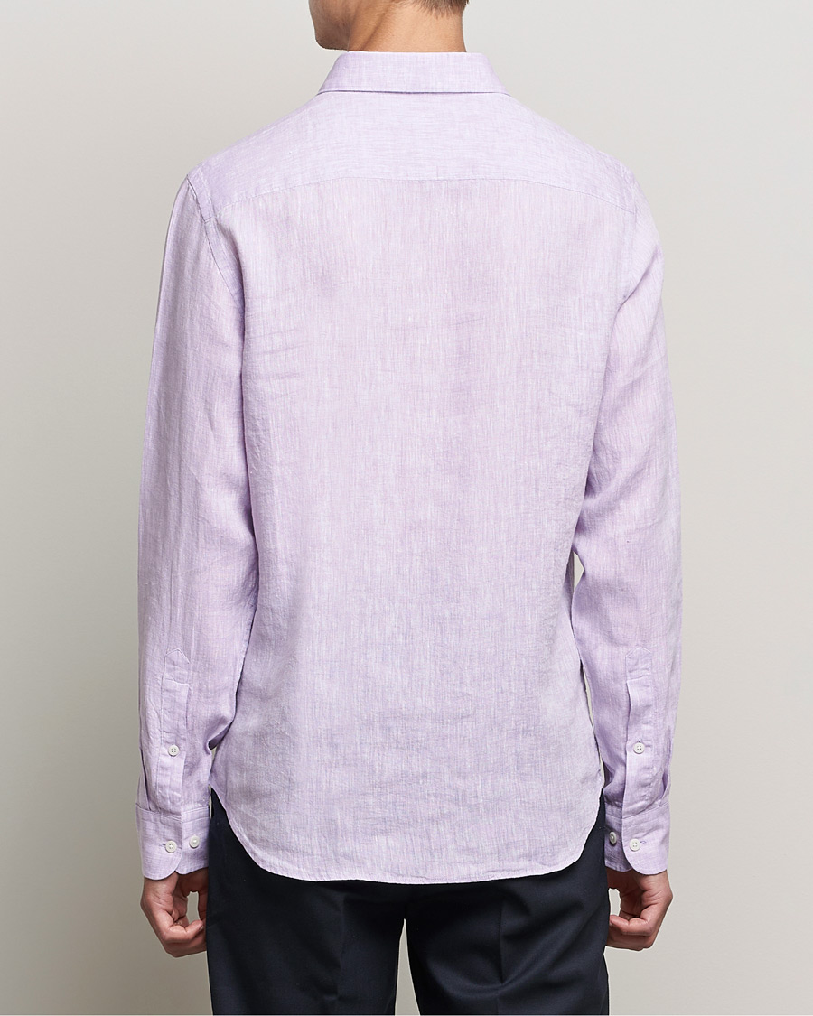 Herre | Skjorter | J.Lindeberg | Linen Melange Slim Shirt Rhapsody