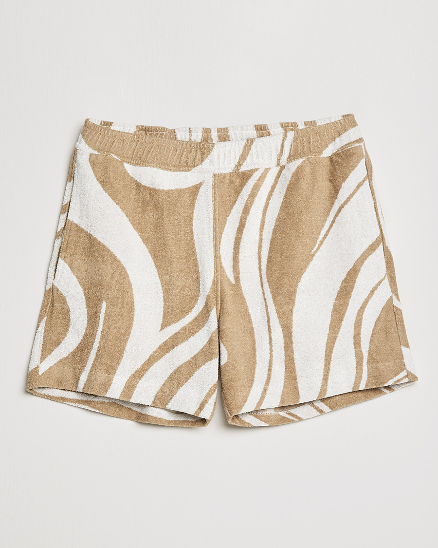 Herre | Shorts | J.Lindeberg | Bolt Toweling Jacquard Shorts Safari Beige