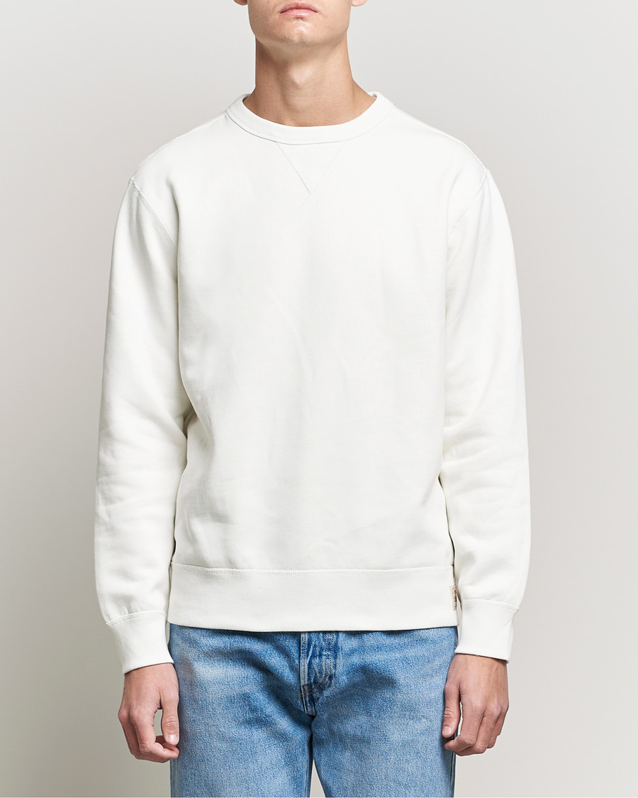 Herre |  | Polo Ralph Lauren | Vintage Fleece Crew Neck Sweatshirt Deckwash White