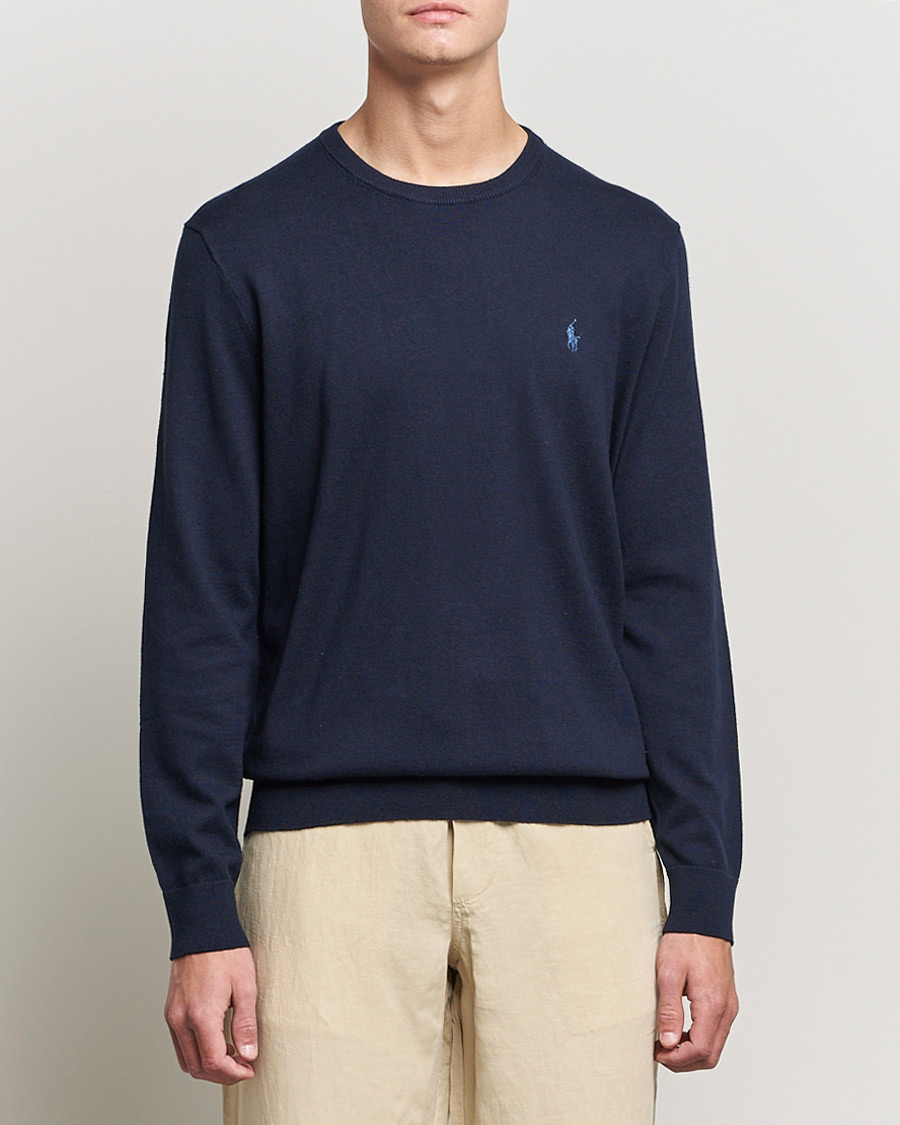 Herr |  | Polo Ralph Lauren | Cotton/Cashmere Crew Neck Pullover Hunter Navy