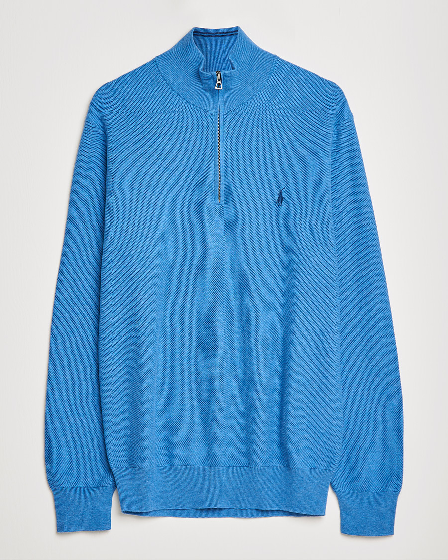 Herre | Gensere | Polo Ralph Lauren | Textured Half-Zip Blue Heather