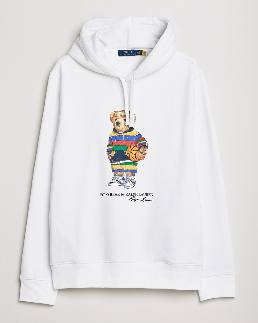Herre | Gensere | Polo Ralph Lauren | Printed Active Bear Hoodie White