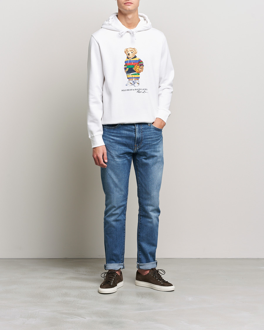 Herre | Gensere | Polo Ralph Lauren | Printed Active Bear Hoodie White