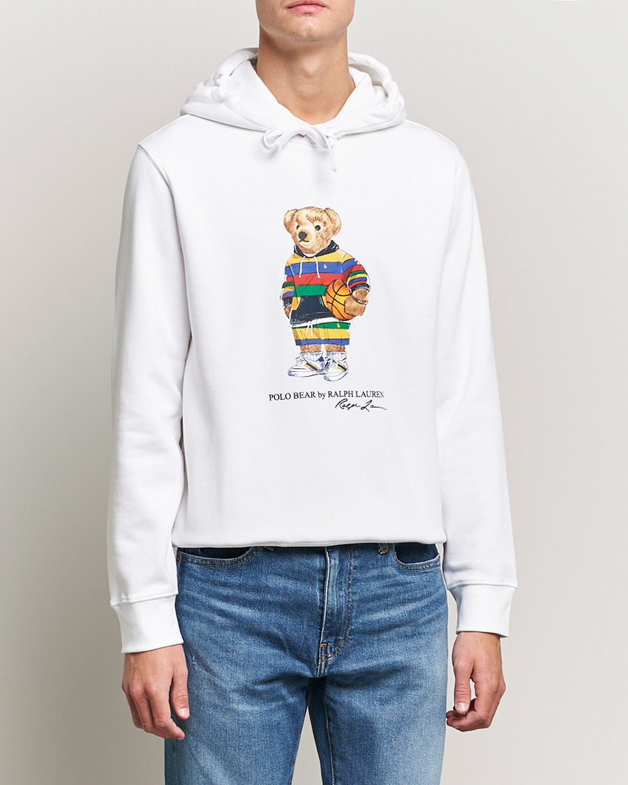 Herre | Gensere | Polo Ralph Lauren | Printed Active Bear Hoodie White
