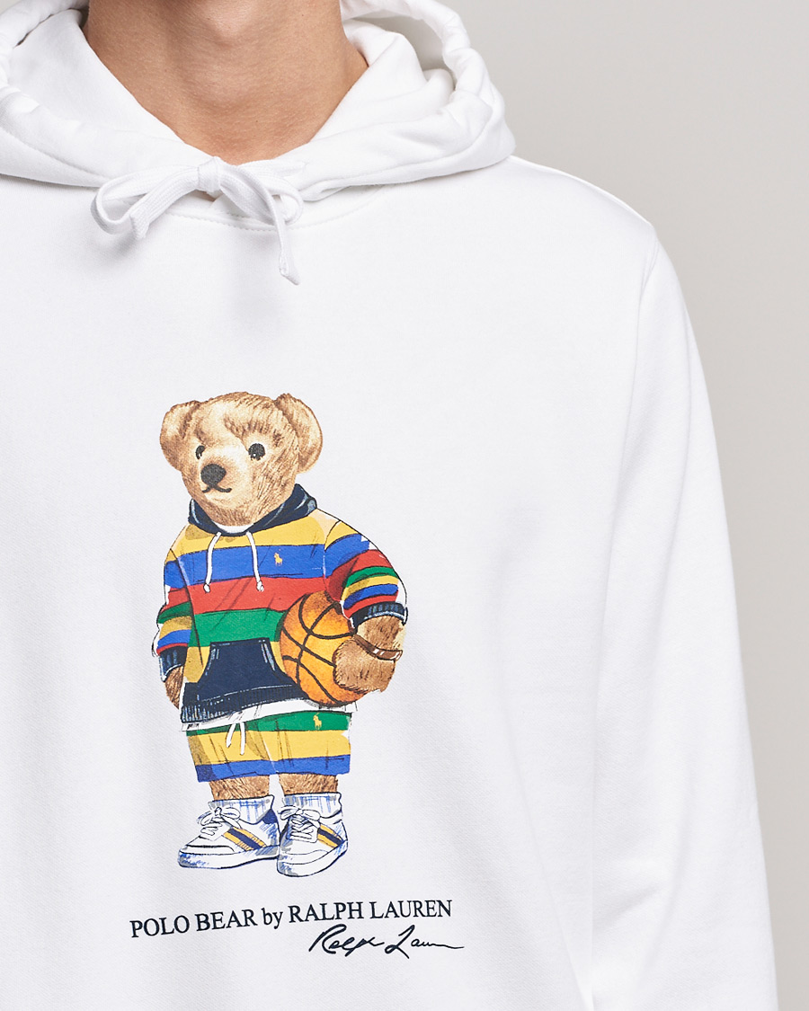 Herre | Gensere | Polo Ralph Lauren | Printed Active Bear Hoodie White