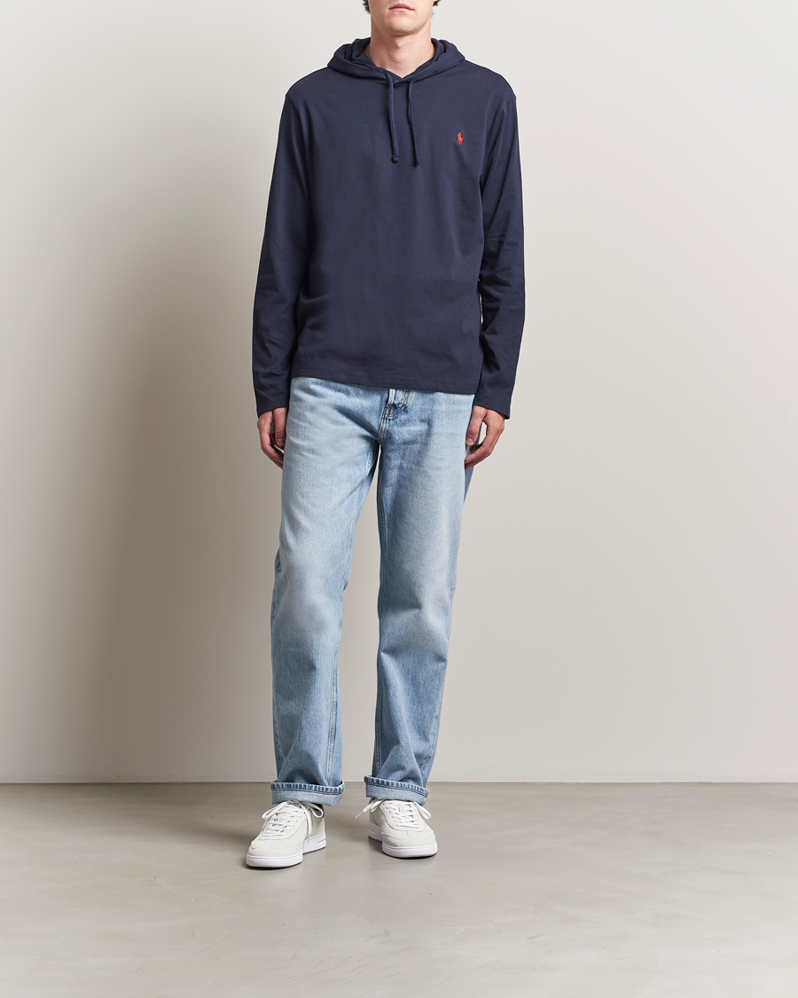 Herre | Gensere | Polo Ralph Lauren | Long Sleeve Hooded T-Shirt Ink