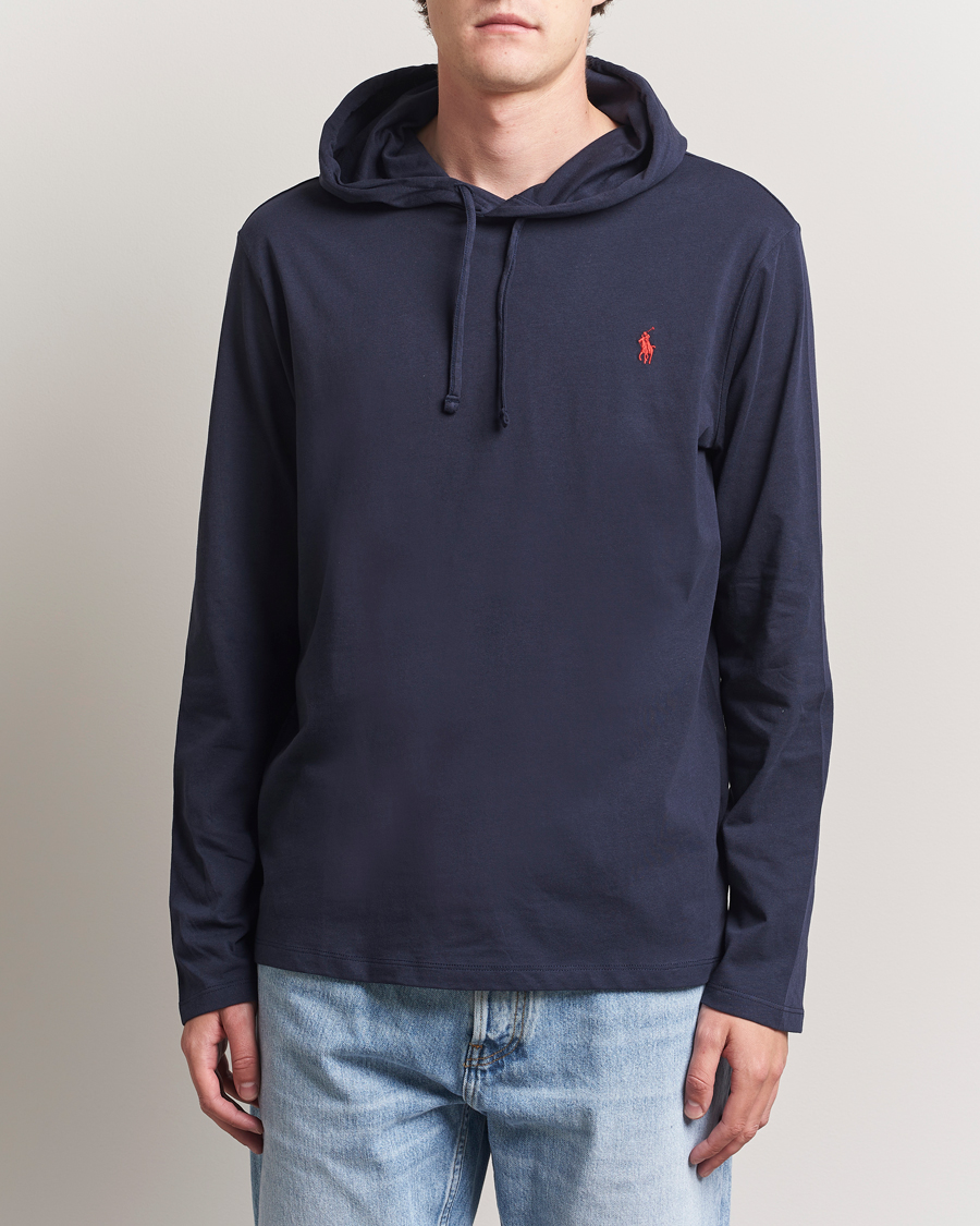 Herre | Gensere | Polo Ralph Lauren | Long Sleeve Hooded T-Shirt Ink