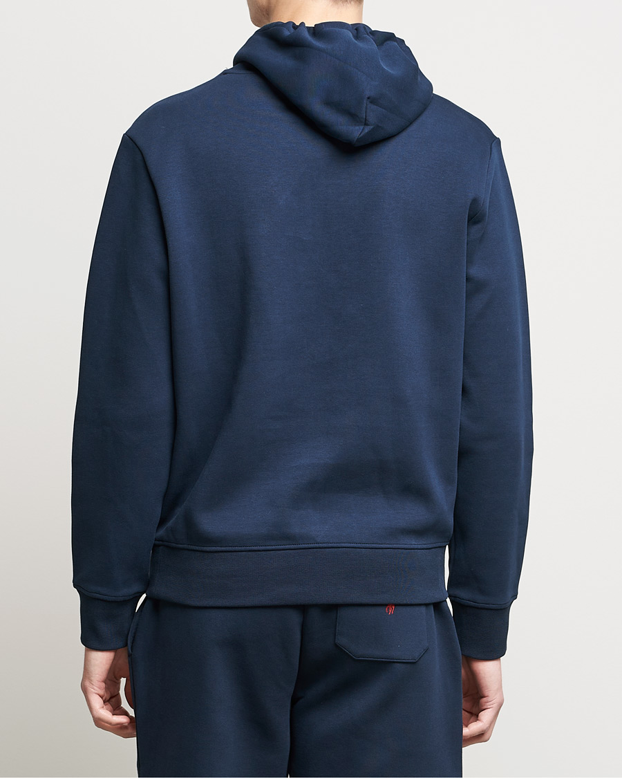 Herre | Gensere | Polo Ralph Lauren | Double Knit Paisley Retro Logo Hoodie Aviator Navy
