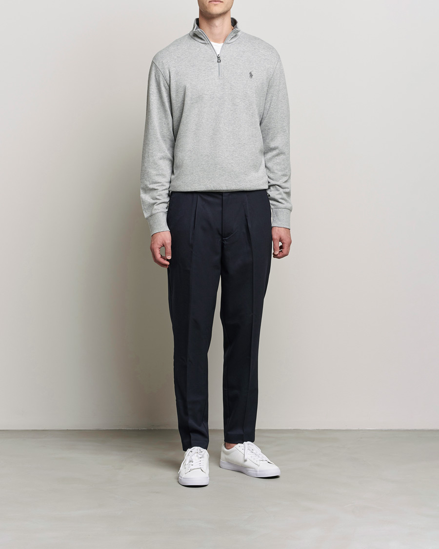 Herre | Gensere | Polo Ralph Lauren | Tech Double Knit Half Zip Andover Heather