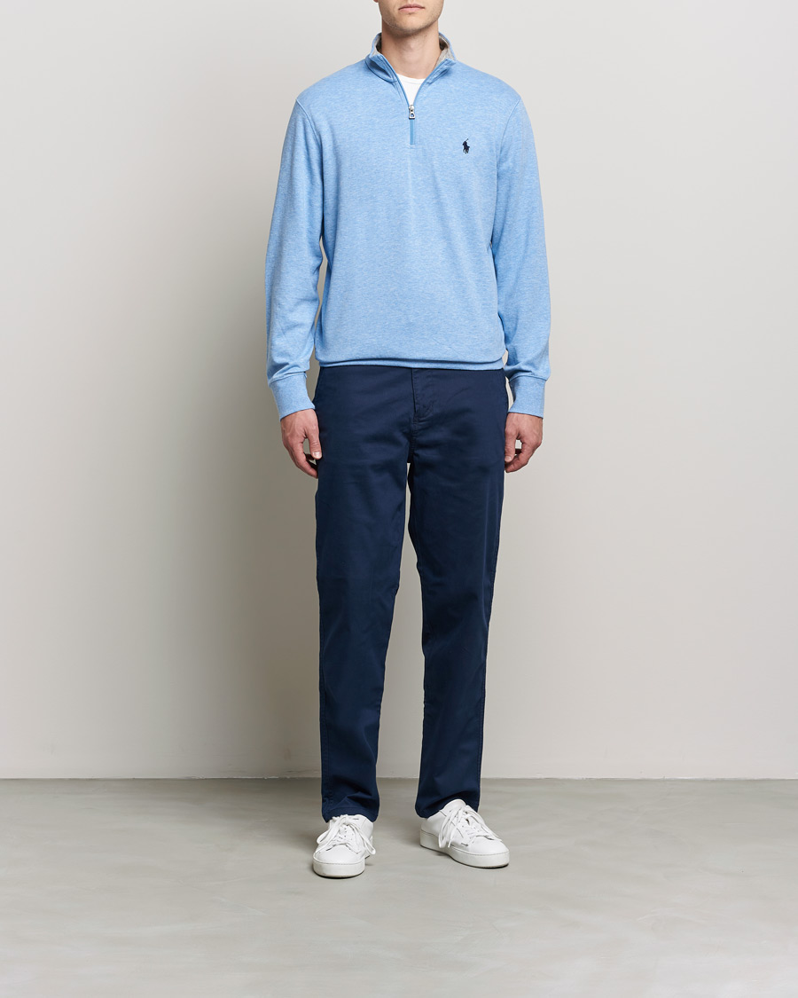 Herre | Gensere | Polo Ralph Lauren | Tech Double Knit Half Zip Isle Heather